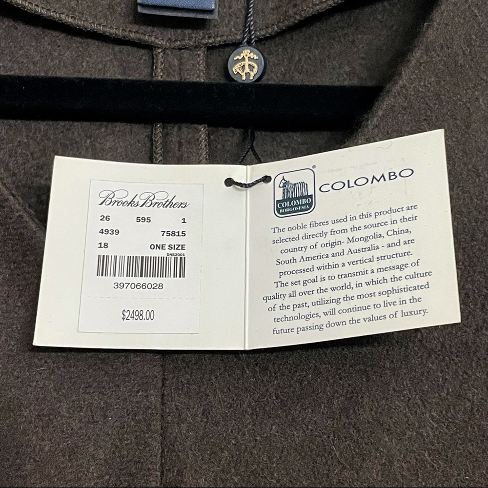Colombo Made Exclusively for Brooks Brothers 100% Cashmere Women’s Poncho - Picture 4 of 5